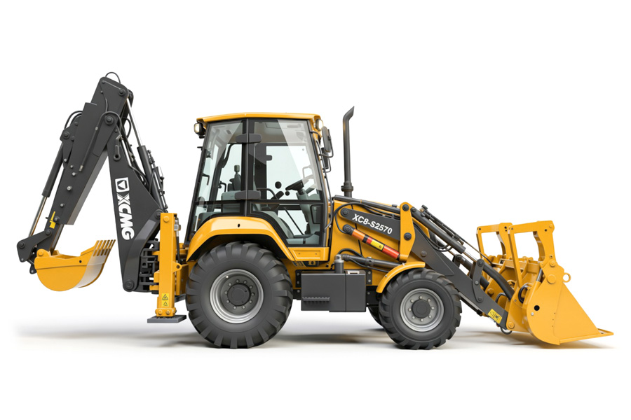 Колёсный экскаватор - погрузчик XCMG XC8-S2570
