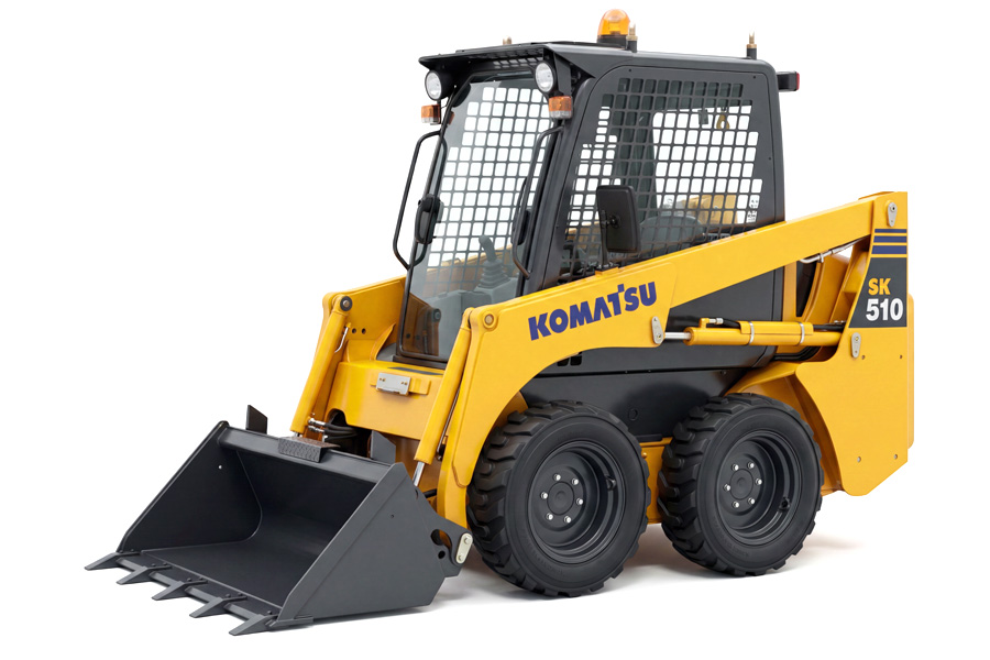 Колёсный мини-погрузчик с бортовым поворотом KOMATSU SK510-5