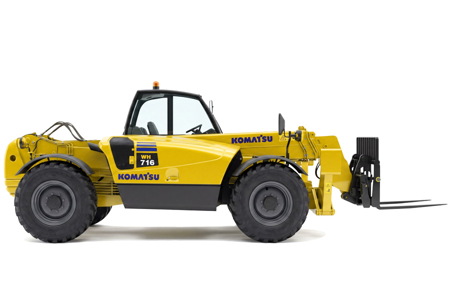Телескопический погрузчик с опорами KOMATSU WH716