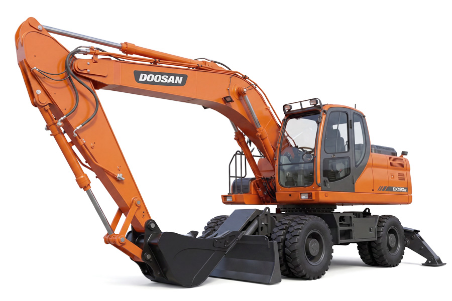 Аренда колёсного экскаватора DOOSAN DX190W