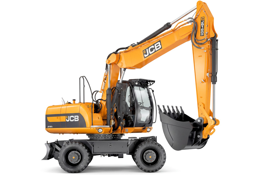 Аренда колёсного полноповоротного экскаватора JCB JS160W