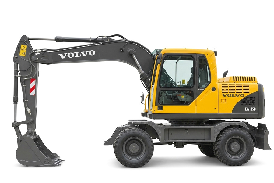 Аренда экскаватора колёсного полноповоротного VOLVO EW-145B